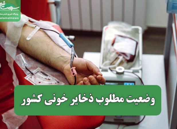 وضعیت مطلوب ذخایر خونی کشور