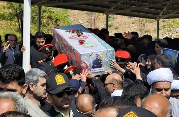 تشییع پیکر شهید «میلاد مرادی‌تبار» در خرم‌آباد