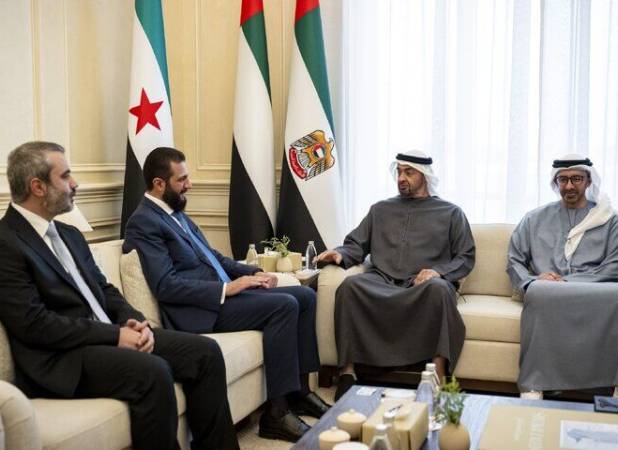 جولانی با رئیس امارات دیدار کرد