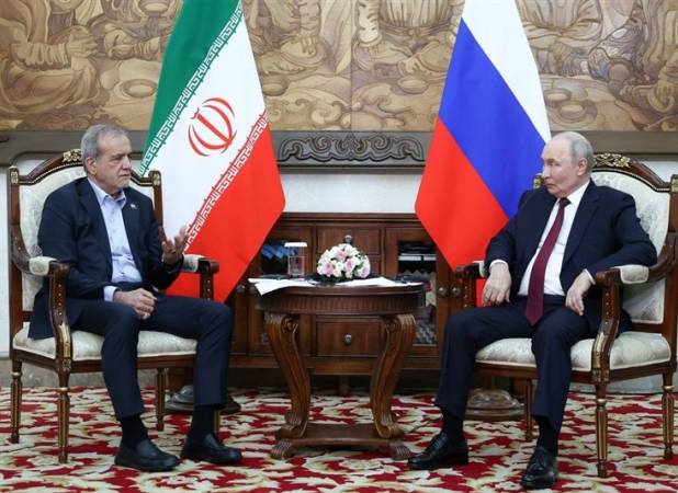 پزشکیان در دیدار پوتین:روابط ایران و روسیه راهبردی و مبتنی برمنافع است