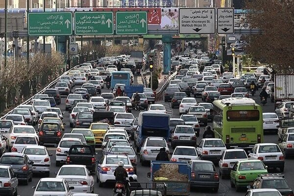 وضعیت ترافیک و تردد در معابر و بزرگراه‌های پایتخت
