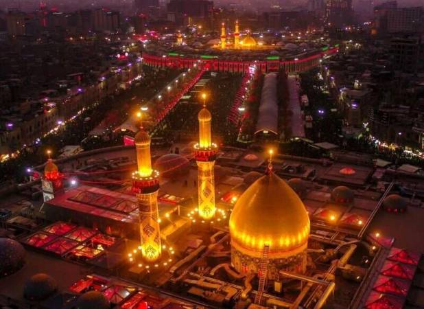 پیکر رهبر شهید انقلاب وارد کربلای معلی شد