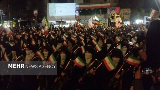 تجمع «دختران جان فدای ایران» در شیروان