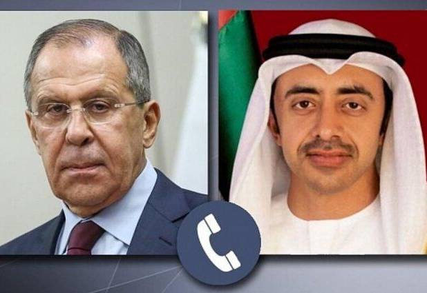 ​رایزنی تلفنی وزرای خارجه روسیه و امارات/ تاکید بر توقف فوری خصومت‌ها در منطقه