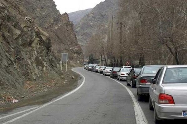 اعمال محدودیت‌های ترافیکی در جاده چالوس از ساعت ۱۷