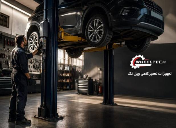 جک دو ستون تعمیرگاهی و دستگاه بالانس چرخ