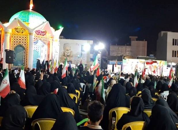 حضور باشکوه و پرشور مردم گناوه در مراسم اربعین شهادت رهبر شهید