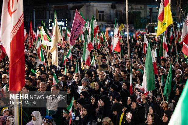 سی وهشتمین شب از خون خواهی رهبر شهید در گرگان