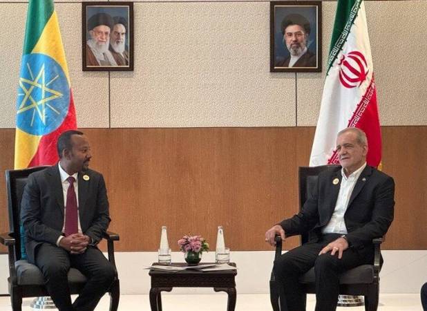دیدار پزشکیان با نخست‌وزیر اتیوپی و مالزی در حاشیه اجلاس بریکس