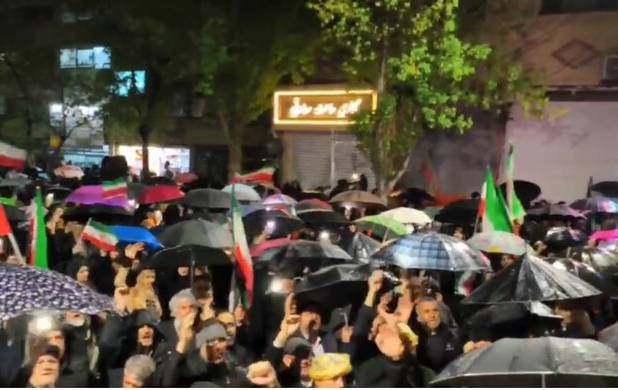 طنین نوای «حیدر حیدر» در تجمع شبانه میاندوآب