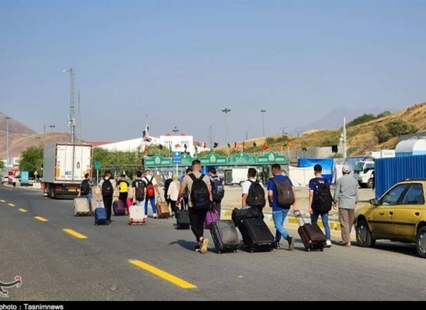 وضعیت ترافیکی محورهای منتهی به مرزهای اربعین
