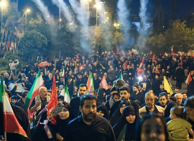 سیل خروشان وداع‌کنندگان با امام شهید امت