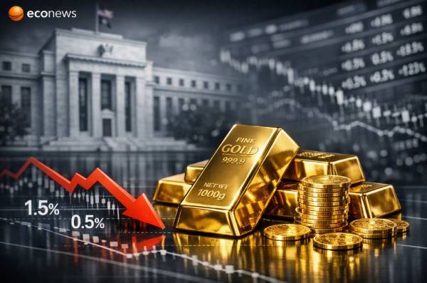 کاهش قیمت طلا در پی افزایش احتمالی نرخ بهره در آمریکا